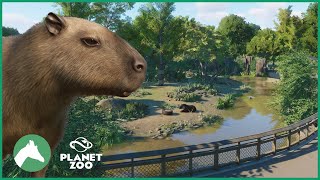 Capybara amp Bairds Tapir Habitat  Elm Hill City Zoo  Planet Zoo [upl. by Neumann]