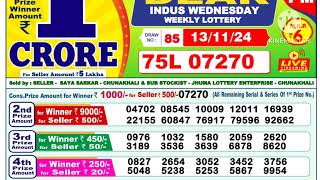 Lottery Sambad Today Result 01 pm 13 November 2024 [upl. by Agrippina837]