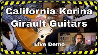 California Korina Giraut Guitars  Lion UAFX  Live Demo [upl. by Halsy235]