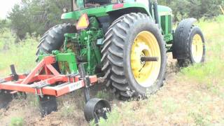 John Deere 7810 Root Plowing [upl. by Courtund]