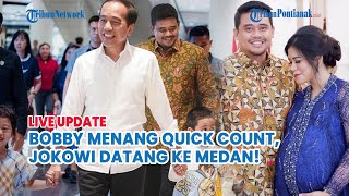 🔵Bobby Nasution Unggul di Quick Count Pilkada Sumut 2024 Jokowi Datang ke Medan Bersama Keluarga [upl. by Sirromal777]