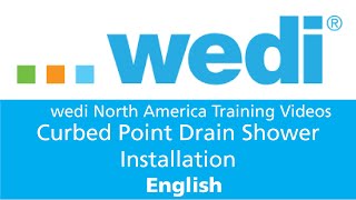 EN Installing a point drain shower with curb wedi Fundo Primo with Click and Seal™ [upl. by Pelson]