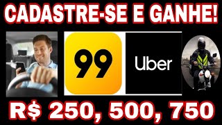 CADASTRESE E GANHE MOTORISTA INICIANTE UBER 99 [upl. by Fiedling]