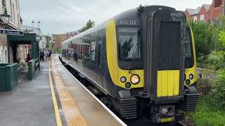 SWR 450111 at Lymington Town 14 July 2023 [upl. by Bigner602]