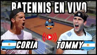 Fede Coria vs Tommy Etcheverry  Cuartos del Cordoba Open 2024  Reaccionando en vivo [upl. by Katina332]