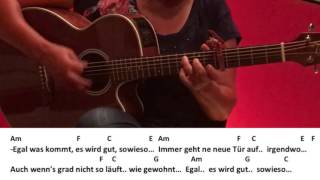 Sowieso  Mark Forster  GuitarGitarreTutorialCoverChordsLyricseasy [upl. by Retep]