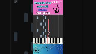 Comptine dun autre été Amélie  YANN TIERSEN  Piano Tutorial [upl. by Allenrad]