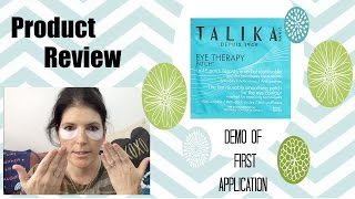 Talika Eye Therapy Patch Demo  First Impressions [upl. by Ekez]