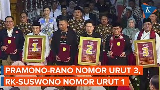 FULL Momen Pengundian Nomor Urut Pilkada Jakarta 2024 [upl. by Eittam565]