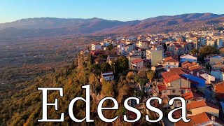 Edessa Pella Greece  by drone 4K waterfall [upl. by Streeto]