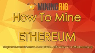 How to Mine Ethereum Only With Claymores Dual Miner [upl. by Dewitt]