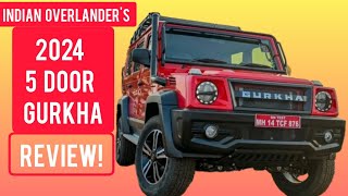 INDIAN OVERLANDERS 5 DOOR 2024 GURKHA REVIEW gurkha gurkha4x4x4 forcegurkha forcegurkha5door [upl. by Lorn447]