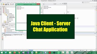 Java Client  Server GUI Chat Application Using TCP Socket Programming [upl. by Dnar83]