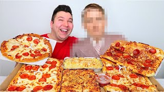 Pizza Hut Box With My New Boyfriend • MUKBANG [upl. by Aneled]