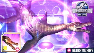 GILLIRHYNCHOPS MAX LEVEL 40 NEW HYBRID Feeding Battle Special Attack  Jurassic World The Game [upl. by Laurentium]