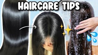 HOW TO GET HEALTHY HAIR AT HOME  Hair Care Routine for Healthy amp Beautiful Hair ✨ [upl. by Lakin]