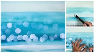 Ocean Bokeh in Watercolor Painting Tutorial [upl. by Llerehc]