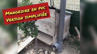 Réalisation dune mangeoire à poules en PVC [upl. by Seltzer48]