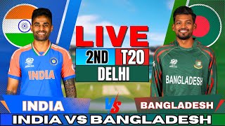 🔴 Live India vs Bangladesh 2nd T20 Live Match Score amp Commentary  IND vs BAN Live match Today [upl. by Bobbee491]