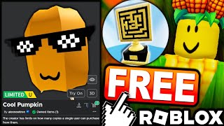 FREE UGC LIMITED HOW TO GET AMAZEing Pumpkin ROBLOX MeepCity Event [upl. by Teena]