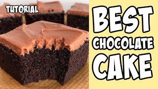 The Best Chocolate Cake Recipe tutorial Shorts [upl. by Savage]