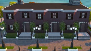 CASAS ADOSADAS  San Myshuno  Speed Build  LOS SIMS 4 [upl. by Blinnie912]