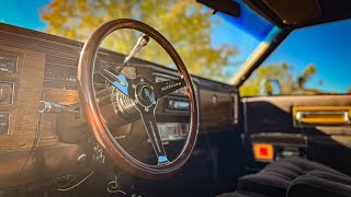 Nardi Steering Wheel Install 1983 Cadillac Fleetwood Brougham dElegance Lowrider [upl. by Donalt]