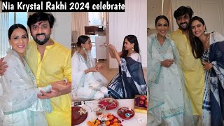 Nia Sharma celebrate Rakhi 2024 with Krystal dsouza and vinay  nia Sharma  Krystal dsouza [upl. by Cowley]