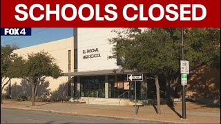 School Closings Dallas Fort Worth ISDs among North Texas districts closing Tuesday [upl. by Dougal325]