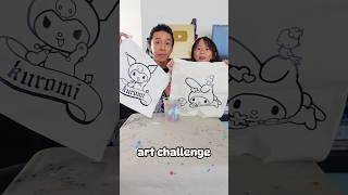 Sanrio Tote Bag Art Challenge Who Will Win shorts artchallenges [upl. by Laehplar]