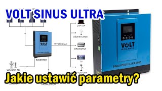 Ustawienia Inwertera solarnego VOLT SINUS ULTRA 6000 OFF GRID fotowoltaika magazyn energii foto [upl. by Zela]