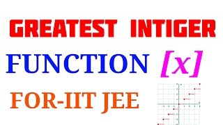 greatest integer function x in hindi [upl. by Aimal]