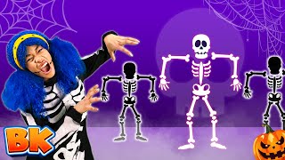 Halloween Skeleton Dance  Kids Song amp More  BisKids World [upl. by Weirick896]