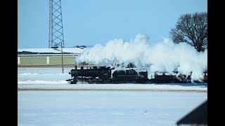 4K Strasburg Railroad 475 Norfolk amp Western Winter [upl. by Nauqet]