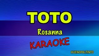 Karaoke Toto  Rosanna [upl. by Dolan]