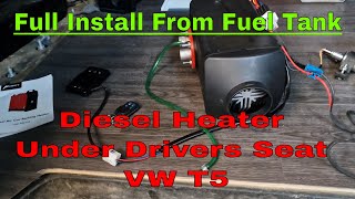 How to Install a Diesel Heater Fuel Tank to under seat T5 Transporter [upl. by Jonathon]