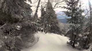 Sugarbush Skiing following John Egan through quotbearquot Skiing the worlds Best sport [upl. by Blackmore]