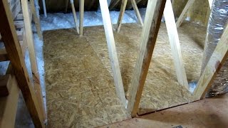 HOW TO CREATE STORAGE SPACE IN YOUR ATTIC PART 2 EASY DIY [upl. by Htessil]