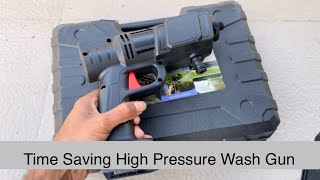 Wireless Car Pressure Washer Gun High Pressure Spray Machine for Car Bike amp Garden [upl. by Brookes]