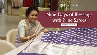 Celebrate This Dussehra with Suma Kanakala and Banarasi Sarees Collection  SINGHANIAS [upl. by Suiramad]