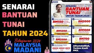 Bantuan Tunai 2024  Senarai penerima dan Tarikh Bayaran [upl. by Kcirdor]