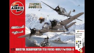 172 Bristol Beaufighter MkX FockeWulf Fw190 A8 Dogfight Doubles Review [upl. by Furnary]