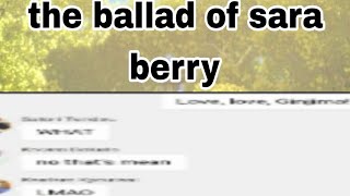 HAIKYUU TEXTthe ballad of sara berry [upl. by Aholla387]