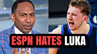 ESPN GETS EXPOSED FOR TRASHING Luka Doncic [upl. by Ahsait811]