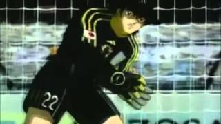 Captain Tsubasa La mejor atajada de Benji Price [upl. by Hcirteid]