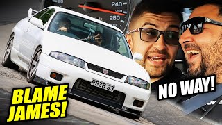 LEGENDARY Nürburgring Crash Driver Excuse Nissan R33 Skyline GTR [upl. by Rramo]