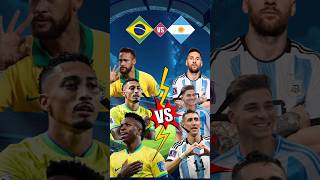 Brazil 🆚 Argentina 🏆 Neymar 🆚 Messi 💛💙 [upl. by Kcirdek]