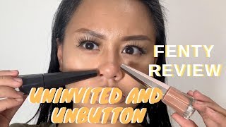 FENTY STUNNA LIP PAINT UNINVITED  UNBUTTON FIRST IMPRESSION AND REVIEW [upl. by Akirdnuhs]