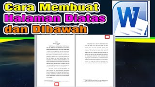 Cara Membuat Halaman Diatas dan DIbawah Microsoft Word microsoftword [upl. by Lahcear]