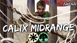 Calix Midrange Standard MTG Arena  Selesnya Enchantments Deck in THB Standard [upl. by Nnadroj]